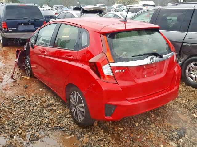 JHMGK5H97HS015604 - 2017 HONDA FIT EX RED photo 3