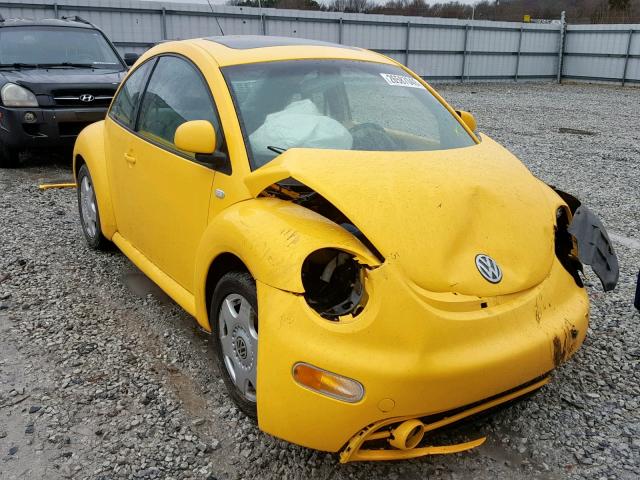 3VWCD21C3YM487349 - 2000 VOLKSWAGEN NEW BEETLE YELLOW photo 1