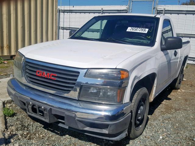 1GTCS14E988212802 - 2008 GMC CANYON WHITE photo 2