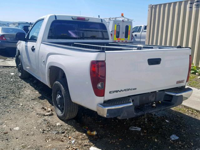 1GTCS14E988212802 - 2008 GMC CANYON WHITE photo 3