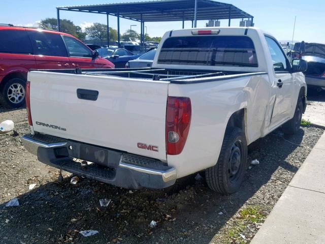 1GTCS14E988212802 - 2008 GMC CANYON WHITE photo 4