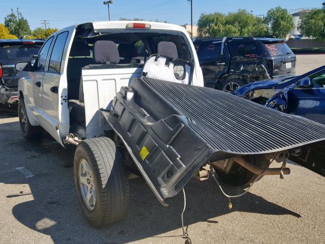 1D7HE48K36S698219 - 2006 DODGE DAKOTA QUA WHITE photo 3