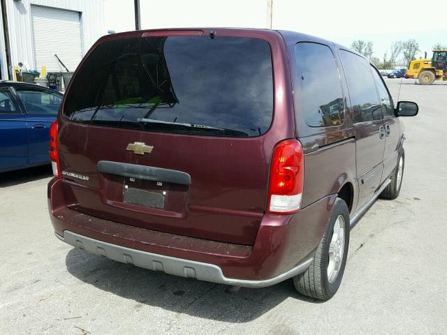 1GNDV23198D205637 - 2008 CHEVROLET UPLANDER L 栗色 照片 4