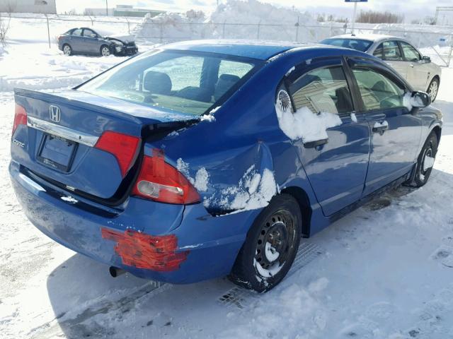 2HGFA1E27AH001393 - 2010 HONDA CIVIC DX BLUE photo 4