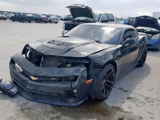 2G1FJ1EP9C9800799 - 2012 CHEVROLET CAMARO ZL1 BLACK photo 2