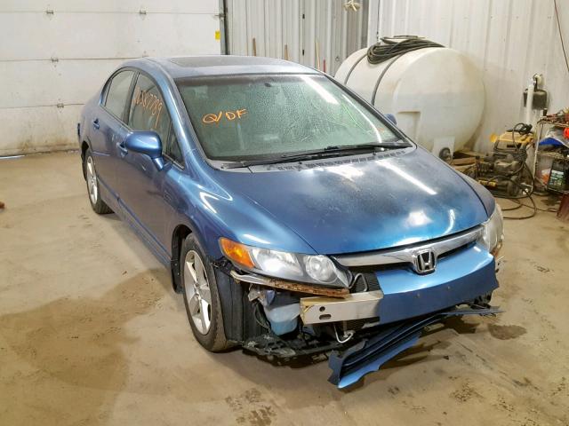 2HGFA16988H515971 - 2008 HONDA CIVIC EXL BLUE photo 1