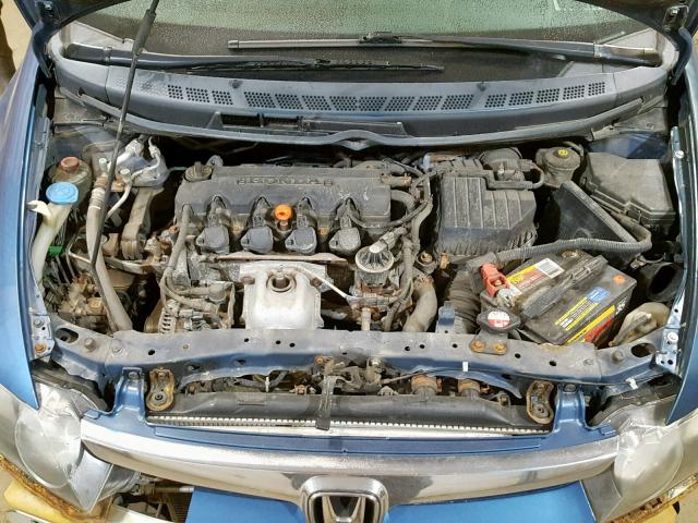 2HGFA16988H515971 - 2008 HONDA CIVIC EXL BLUE photo 7