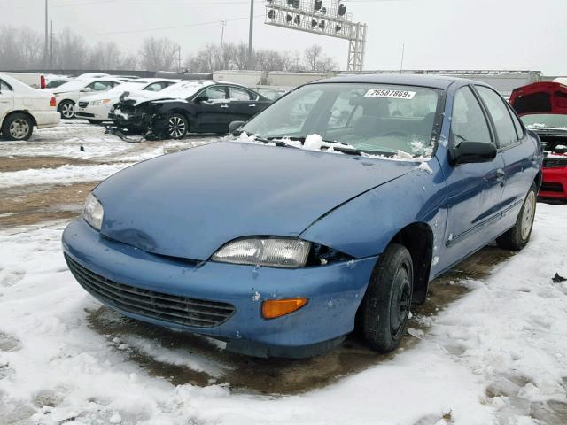 1G1JF5244W7216278 - 1998 CHEVROLET CAVALIER L BLUE photo 2