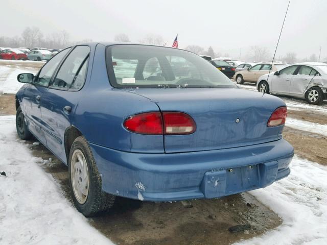 1G1JF5244W7216278 - 1998 CHEVROLET CAVALIER L BLUE photo 3