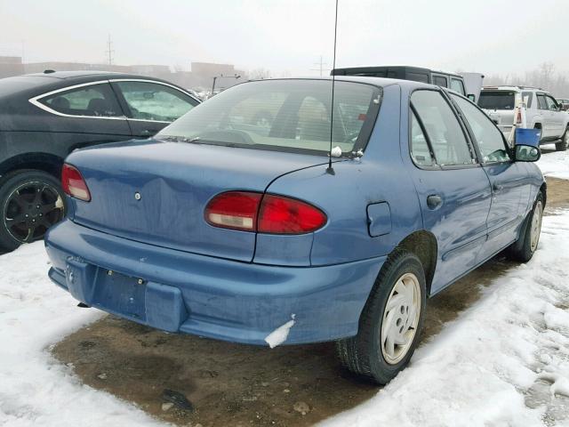 1G1JF5244W7216278 - 1998 CHEVROLET CAVALIER L BLUE photo 4