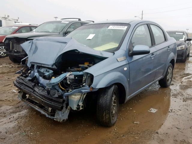 KL1TD56607B073837 - 2007 CHEVROLET AVEO BASE ლურჯი ფოტო 2