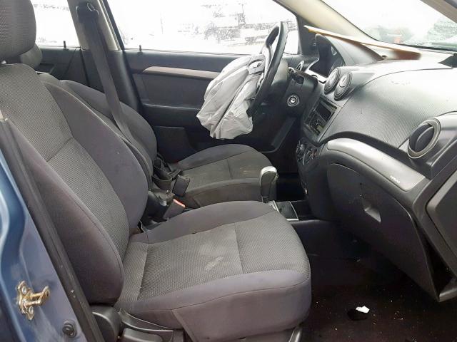 KL1TD56607B073837 - 2007 CHEVROLET AVEO BASE ლურჯი ფოტო 5