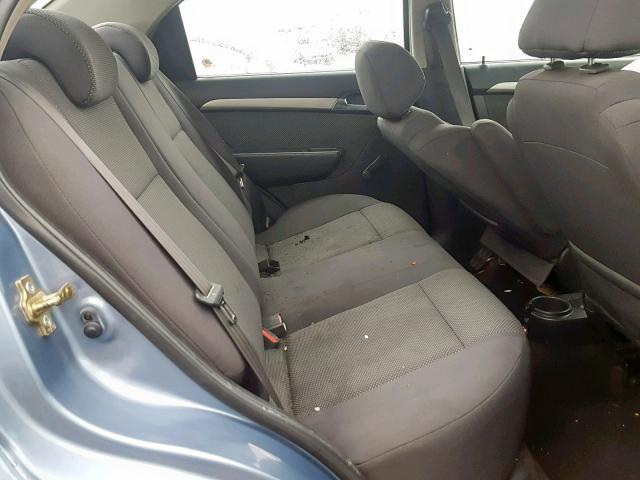 KL1TD56607B073837 - 2007 CHEVROLET AVEO BASE ლურჯი ფოტო 6
