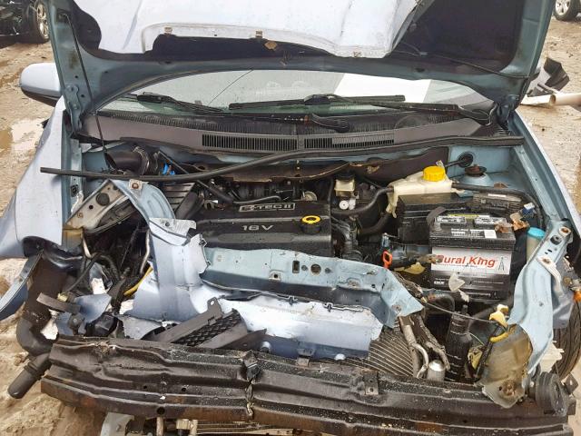 KL1TD56607B073837 - 2007 CHEVROLET AVEO BASE ლურჯი ფოტო 7