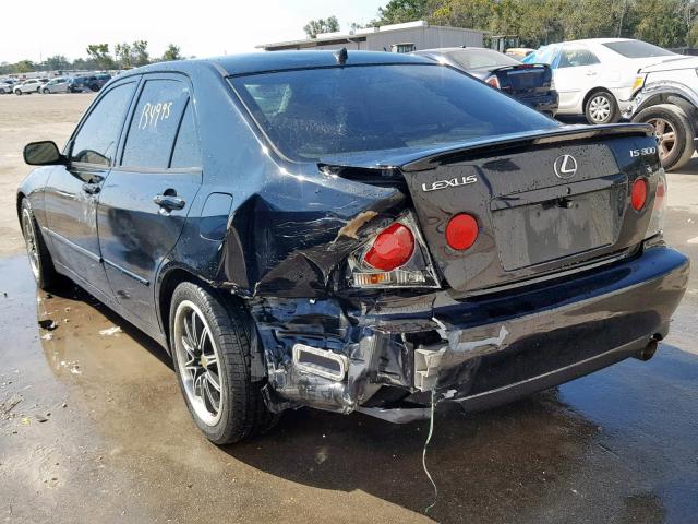 JTHBD192230068634 - 2003 LEXUS IS 300 BLACK photo 3