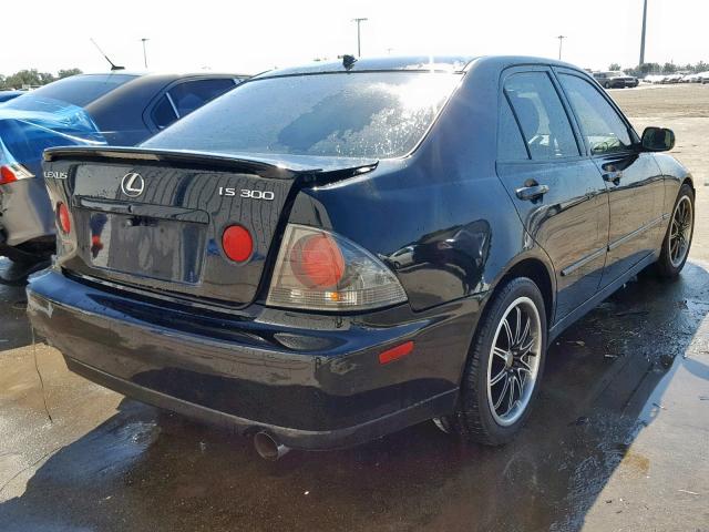 JTHBD192230068634 - 2003 LEXUS IS 300 BLACK photo 4