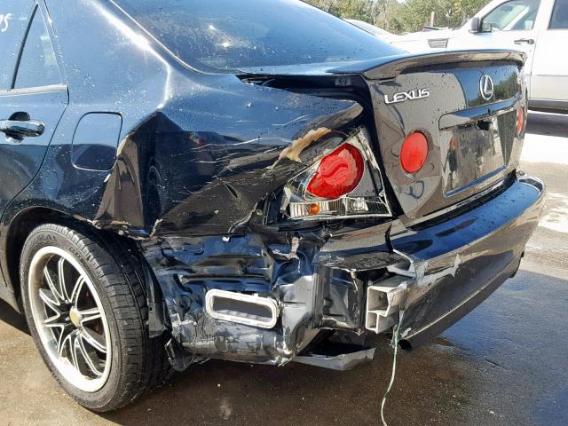 JTHBD192230068634 - 2003 LEXUS IS 300 BLACK photo 9