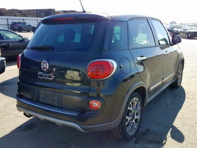 ZFBCFADH8EZ005793 - 2014 FIAT 500L TREKK BLACK photo 4