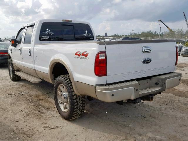 1FTWW31R88EA47170 - 2008 FORD F350 SRW S WHITE photo 3