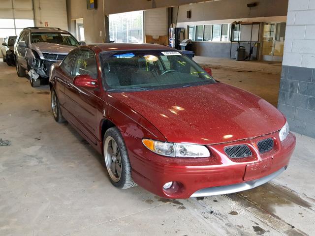 1G2WP12K9YF237822 - 2000 PONTIAC GRAND PRIX BURGUNDY photo 1