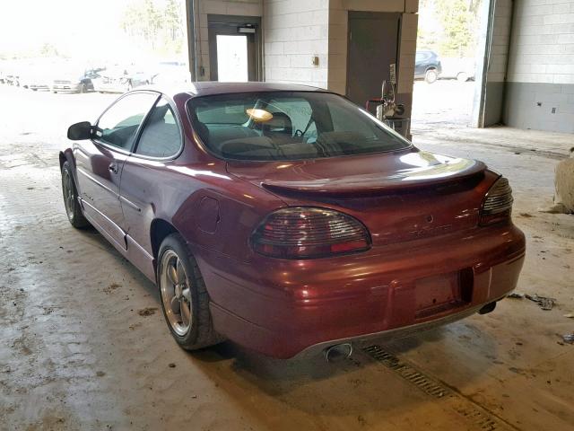 1G2WP12K9YF237822 - 2000 PONTIAC GRAND PRIX BURGUNDY photo 3