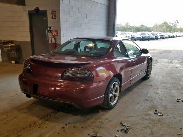 1G2WP12K9YF237822 - 2000 PONTIAC GRAND PRIX BURGUNDY photo 4