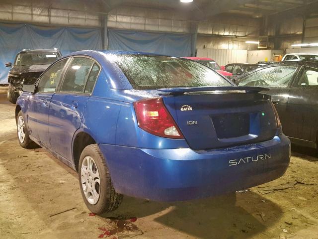 1G8AJ52F05Z165821 - 2005 SATURN ION LEVEL BLUE photo 3