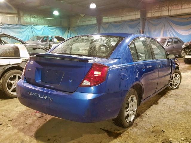 1G8AJ52F05Z165821 - 2005 SATURN ION LEVEL BLUE photo 4