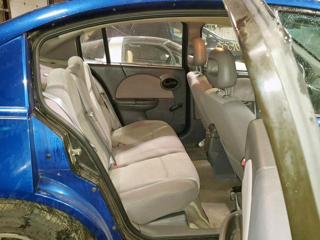 1G8AJ52F05Z165821 - 2005 SATURN ION LEVEL BLUE photo 6