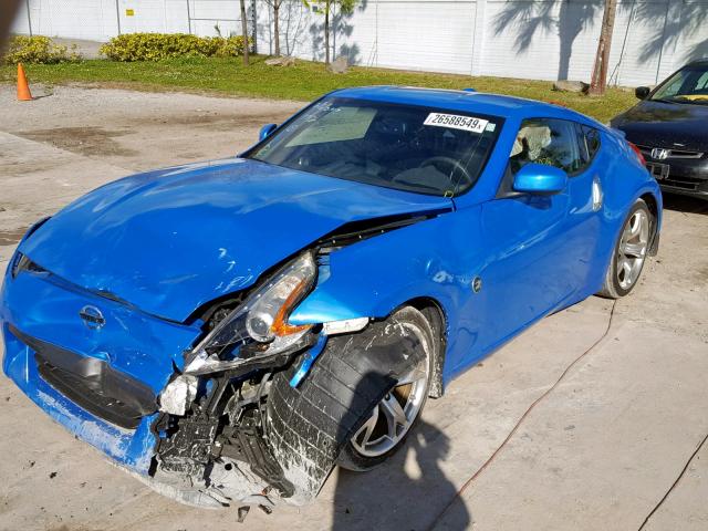 JN1AZ44E09M401712 - 2009 NISSAN 370Z BLUE photo 2