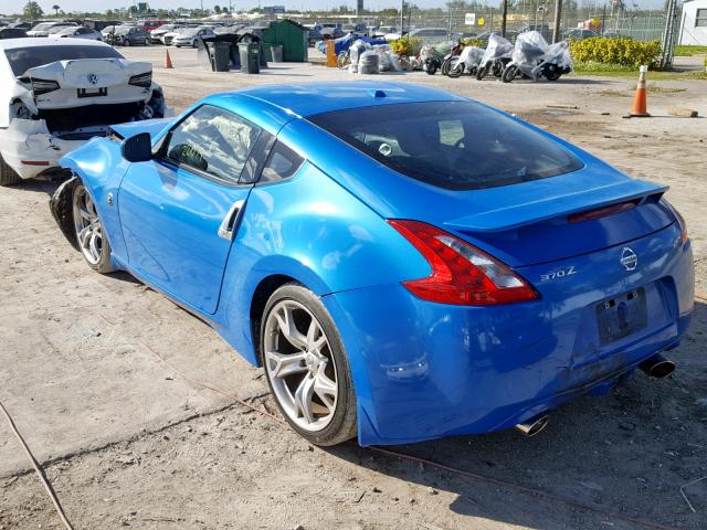 JN1AZ44E09M401712 - 2009 NISSAN 370Z BLUE photo 3