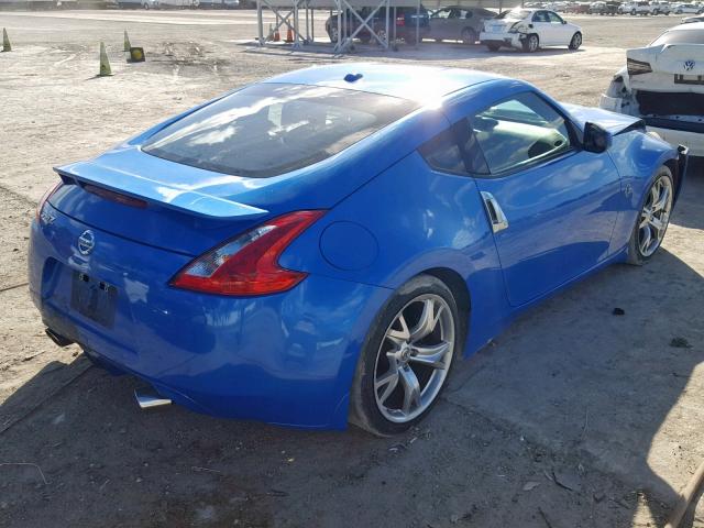 JN1AZ44E09M401712 - 2009 NISSAN 370Z BLUE photo 4