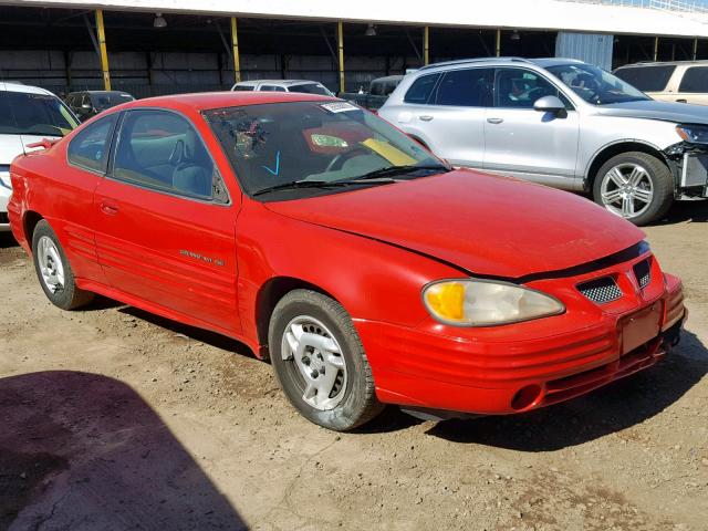 1G2NE12T5YM707706 - 2000 PONTIAC GRAND AM S RED photo 1