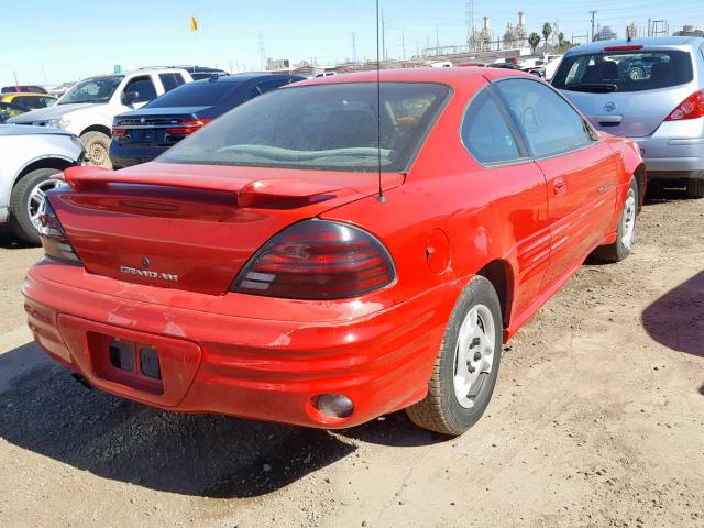 1G2NE12T5YM707706 - 2000 PONTIAC GRAND AM S RED photo 4