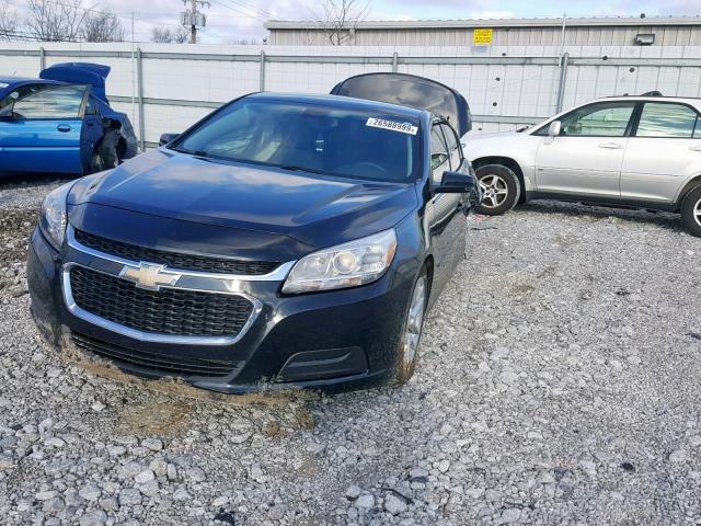 1G11C5SL9EF269384 - 2014 CHEVROLET MALIBU 1LT BLACK photo 2