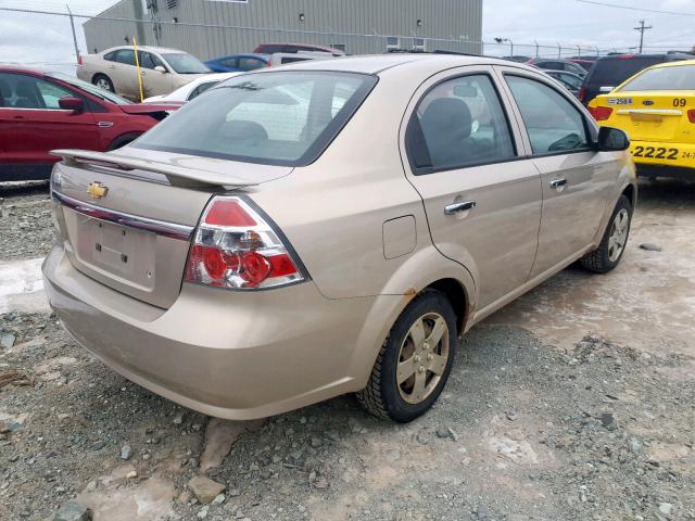 3G1TB5DG6BL148079 - 2011 CHEVROLET AVEO LS BEIGE photo 4