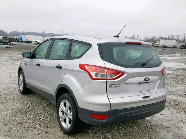 1FMCU0F78EUD65642 - 2014 FORD ESCAPE S SILVER photo 3