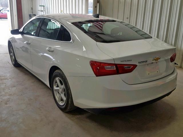 1G1ZB5ST9JF257526 - 2018 CHEVROLET MALIBU LS WHITE photo 3