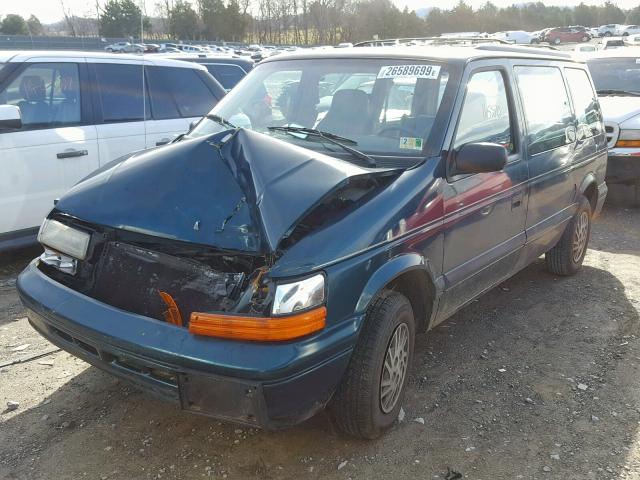 2B4GH2538RR591801 - 1994 DODGE CARAVAN GREEN photo 2