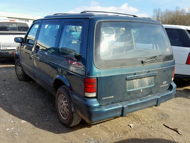 2B4GH2538RR591801 - 1994 DODGE CARAVAN GREEN photo 3