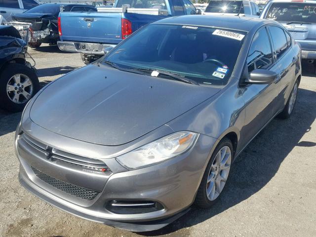 1C3CDFBHXDD204718 - 2013 DODGE DART SXT SILVER photo 2