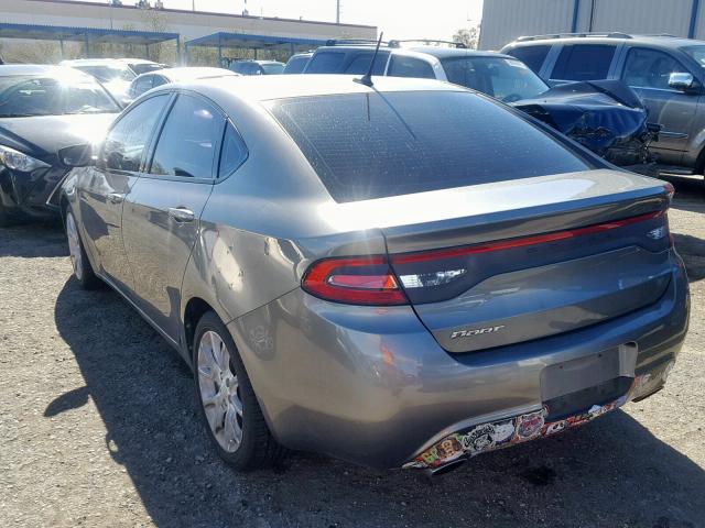 1C3CDFBHXDD204718 - 2013 DODGE DART SXT SILVER photo 3