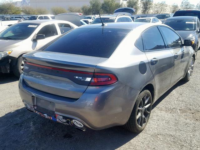 1C3CDFBHXDD204718 - 2013 DODGE DART SXT SILVER photo 4