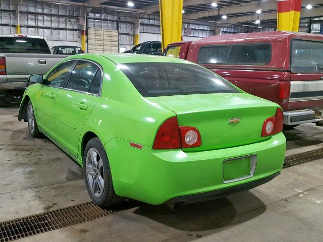 1G1ZH57B09F156272 - 2009 CHEVROLET MALIBU 1LT მწვანე ფოტო 3