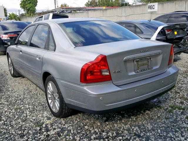 YV1TS911651393744 - 2005 VOLVO S80 T6 TUR SILVER photo 3