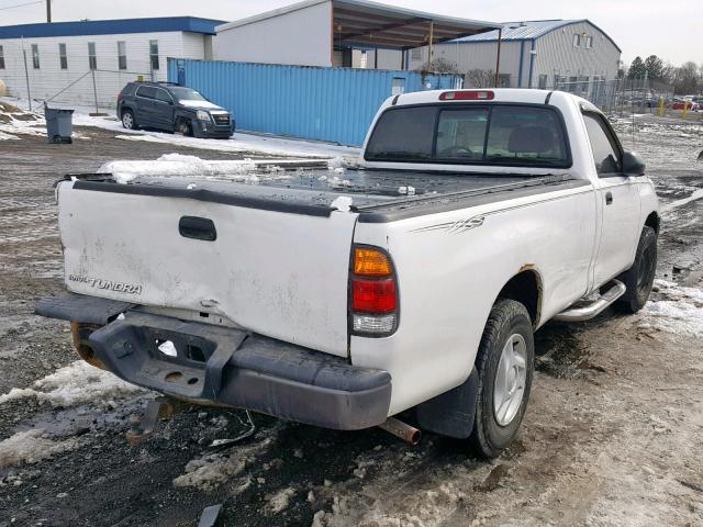 5TBJN32171S216920 - 2001 TOYOTA TUNDRA WHITE photo 4