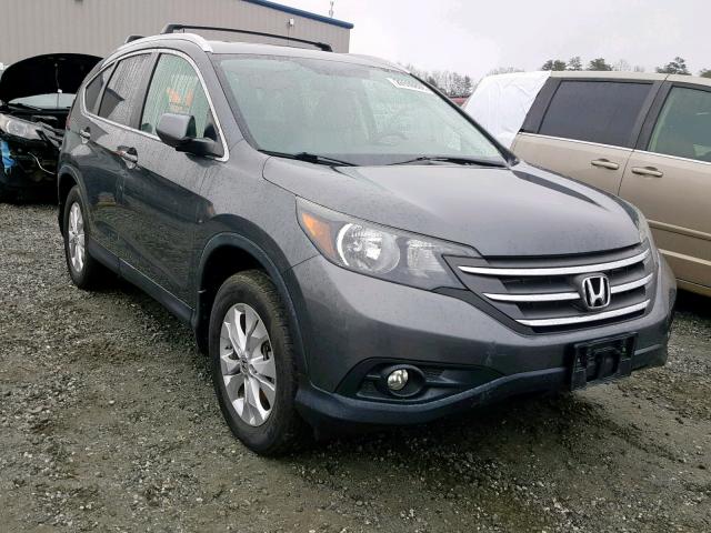 5J6RM4H76DL017582 - 2013 HONDA CR-V EXL GRAY photo 1