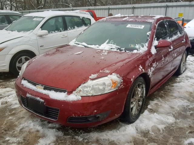 2G1WU57M291156698 - 2009 CHEVROLET IMPALA LTZ MAROON photo 2