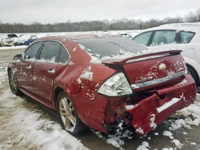 2G1WU57M291156698 - 2009 CHEVROLET IMPALA LTZ MAROON photo 3