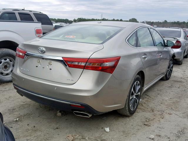 4T1BK1EB1HU253153 - 2017 TOYOTA AVALON XLE GOLD photo 4